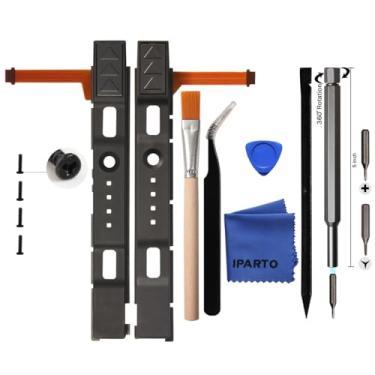 Imagem de iParto Trilho deslizante Joycon direito e esquerdo com substituição flexível para Nintendo Switch Joycon Controller Slider Rail Bar Kit de reparo