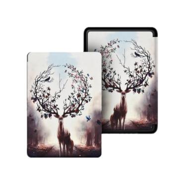 Imagem de Akacy Capa com padrão pintado para Kindle Paperwhite de 6,8 polegadas 11ª geração lançada em 2021 (Modelo: M2L3EK) com função automática de despertar/dormir/à prova d'água (11)