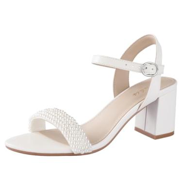 Imagem de Ankis Salto Preto Nude, Bloco De 2,5'', Grosso, Branco, Transparente, Prateado, Elegante, Aberto, Baixo, Curto, Tiras, Sandália Confortável, Casual, Festa, Casamento, Evento, Sapatos Verão