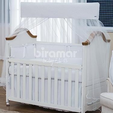 Imagem de Mosquiteiro para Berço com Capa Viés Blanche Matelassado - Biramar Baby