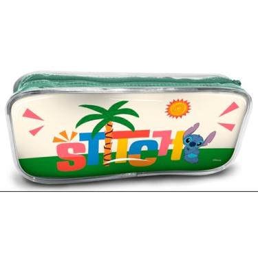 Imagem de Estojo Escolar VMP RF16 Licenciado Disney Stitch – Compartimento Unico com Zíper Reforçado para Canetas, Lápis e Acessórios Escolares.