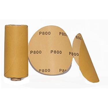 Imagem de Lixeira de disco de lixa 6" 100 rolo PSA adesivo de volta redondo com adesivo traseiro de grão de óxido de alumínio premium (800 Grit)