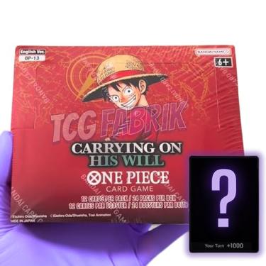Imagem de OP13 Carrying ON HIS Will Booster Box English OP-13 3rd Anniversary Booster Box Display Factory Sealed for OP13 One Piece Cards English TCG (24 Packs) + Custom TCG Fabrik Don Card