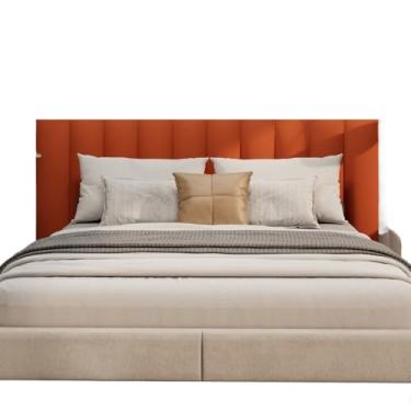 Imagem de Kit com Até 10 Placas de Cabeceira Estofada Modular 110x20cm – Painel Decorativo para Quarto, Ideal para Cama Box(MARROM,7 CASAL)