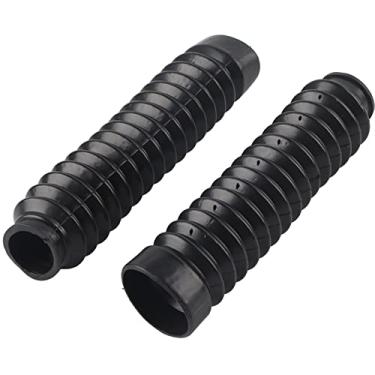 Imagem de 1 par de Capas para Garfo de Motocicleta, Preto, Borracha, Garfo Dianteiro, Capa de Choque, Botas, para Cqr, Atv, Dirt Bike