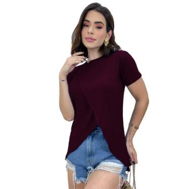 Imagem de Blusa Blusinha Manga Curta Tampa Bumbum Mullet Transpassada - SWISS BO