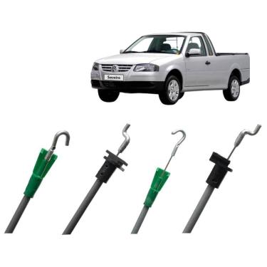 Imagem de Par Cabo Comando Aciona Fechadura Dianteira Saveiro 05 A 09