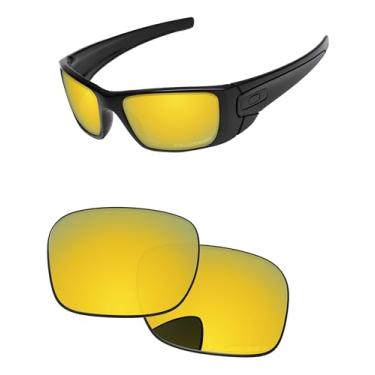 Imagem de PapaViva Lentes de reposição para óculos de sol Oakley Fuel Cell OO9096 60 mm, Ouro 24K, Fuel Cell