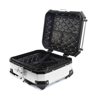 Imagem de Baú Moto Traseiro 22 Litros Aluminio Tronos