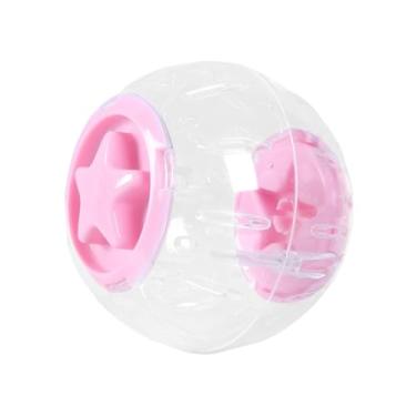 Imagem de Bola de exercício para hamster, bola transparente, hamster, roda de corrida, brinquedo | Design de orifício de ventilação para atividades internas, diversão diária fitness para animais de estimação