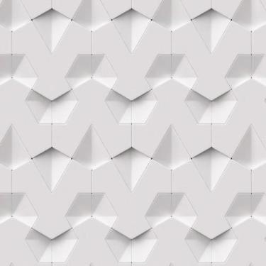 Imagem de Papel De Parede 3D Pirâmide Hexagano Geometrico Decorativo - LRP