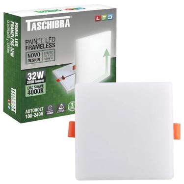 Imagem de Painel Led Frameless Quadrado Sobrepor/Embutir Taschibra 32W 4000K
