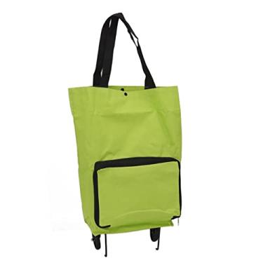 Imagem de RiToEasysports Carrinho de Compras, Bolsa de Tecido Com Rodas Dobrável Com Grande Capacidade para Compras, Viagens e Uso Diário, Lona Durável e Construção Em Aço Inoxidável (#11)