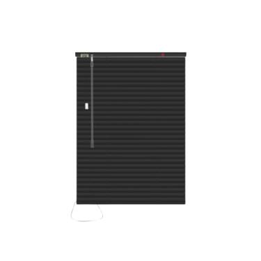 Imagem de Persiana Horizontal em Pvc 25mm Para Quartos Salas Escritórios Design Moderno(PRETO,80X220)