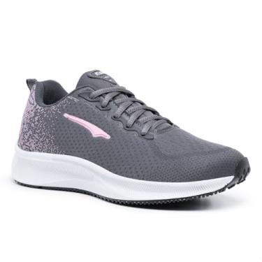 Imagem de Tênis de Caminhada e Academia Feminino Confortável Leve Esportivo Fitness (Grafite, BR, Adulto, Numérico, 38)