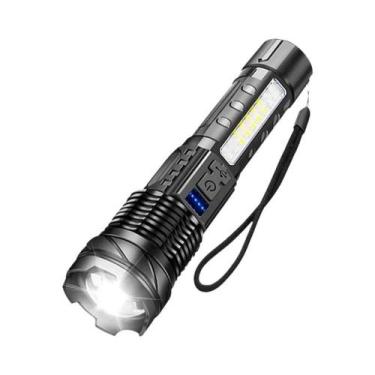 Imagem de Lanterna Tática LED Recarregável De Alta Potência Com Zoom De Longo Al