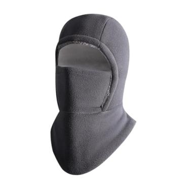 Imagem de Vaveren Máscara facial completa, protetor de pescoço, gorro de inverno para motociclismo esportivo na neve, Cinza