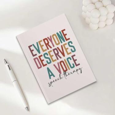Imagem de Caderno de terapia da fala, caderno A5 para anotações no escritório, agenda de 21 x 14,7 cm, agenda de viagem, presentes para fonoaudiólogos