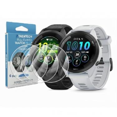 Imagem de TAENTECH Pacote com 6 protetores de tela para Garmin Forerunner 965 47 mm Fácil Instalação. Película TPU transparente antiarranhões e antibolhas, kit de limpeza incluído