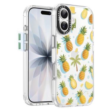 Imagem de GuardCrew Capa para iPhone 17, [proteção contra quedas de grau militar de 3,5 m à prova de colisão] [antiamarelamento e anti-descasca] Capa de telefone fina transparente à prova de choque TPU para