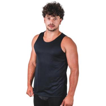 Imagem de Camiseta Regata Dry Fit Antitranspirante Academia Exercício Masculino 