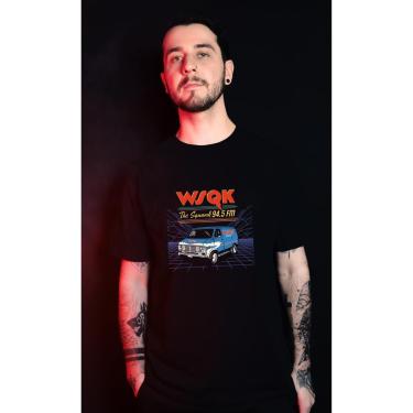 Imagem de CAMISETA ESTAMPADA RADIO WSQK 94.5 FM SÉRIE STRANGER THINGS-Unissex