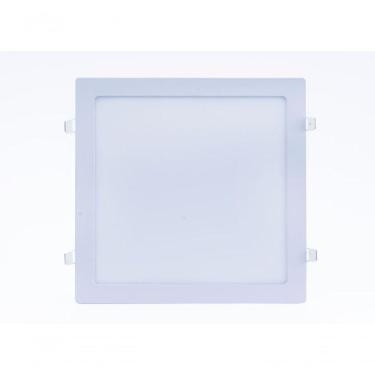 Imagem de Plafon Led Sobrepor 6w Quadrado 3000k Branco Quente Bivolt - Kit Com 9 Un.