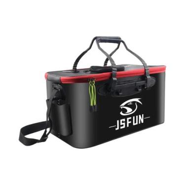 Imagem de Balde De Pesca Portátil Dobrável Em EVA, Tanque De Peixes Vivo Espesso