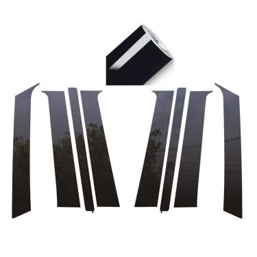 Imagem de Adesivo Black Piano Para Gol Bolinha Até G4 Coluna 4 Portas