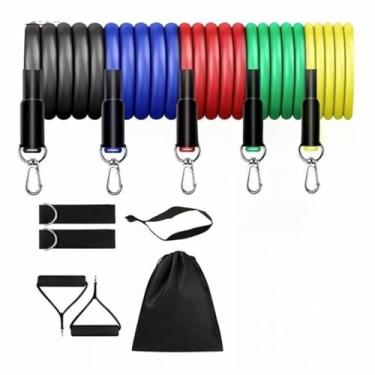 Imagem de Faixas Elásticas Versáteis, Resistência e Flexibilidade para Treino em Casa, Academia e Ginástica