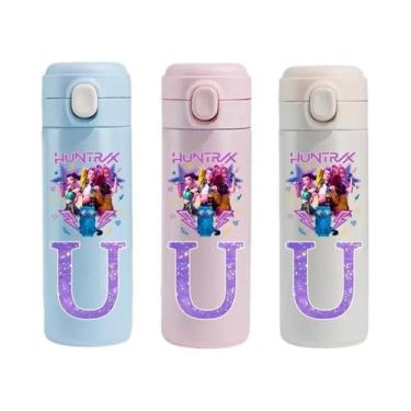 Imagem de Garrafa Térmica De Aço Inoxidável 420ML K-Pop Demon Hunters Para Menin