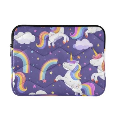 Imagem de Capa para laptop Fantasy Unicorn fina, leve, durável, trabalho, viagem, tablet, bolsa masculina, 13 a 14 polegadas