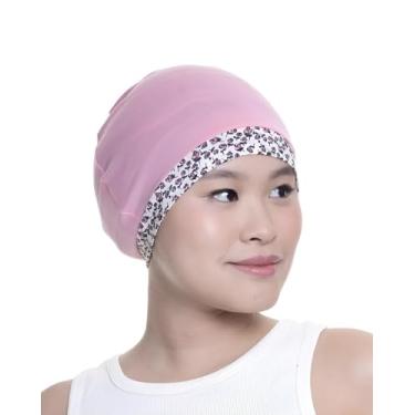 Imagem de Touca de Cabelo Nero Rosa C/Barra Estampada Anti frizz