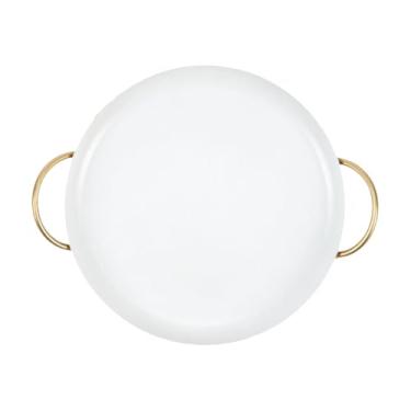 Imagem de Hailong Ming Bandeja Redonda para Joias, Bandeja Redonda para Servir, Organizador, Porta-anéis, Porta-chaves Decorativo, Decoração para Penteadeira/armário, L