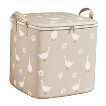 Imagem de predolo Saco Organizador para Edredom, Roupas e Cobertores - Ideal para Guardar Cobertores, Roupas e Brinquedos, Beige 100 L