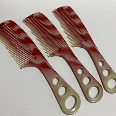 Imagem de Conjunto de escovas de cabelo de plástico impressas Embalagens de 1, 2, 5 ou 10 peças Designs coloridos Adequado para adultos e toda a família (10unidades)