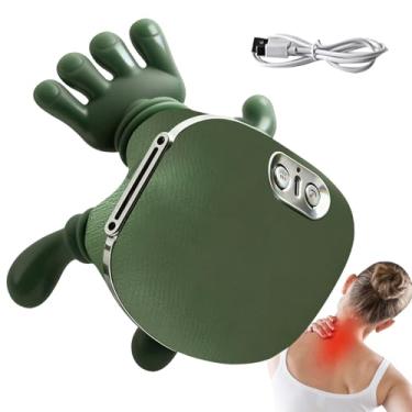 Imagem de Massageador de Pescoço e Ombros com Calor | Dispositivo para Relaxamento Muscular,Massagem Elétrica Recarregável com 2 Modos de Calor,para Casa Viagem Rotina Diária Fim de Semana Feriado