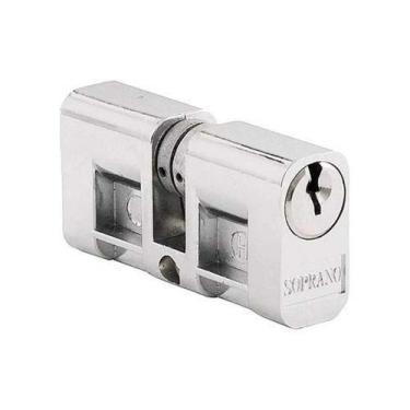 Imagem de Cilindro Fechadura Rotor Latão 53mm Cromado - Soprano