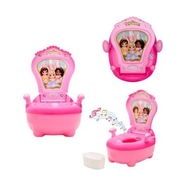 Imagem de Troninho Penico Infantil Musical Princesas Rosa Maxi Baby