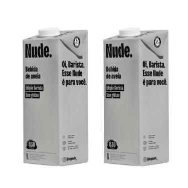 Imagem de Kit 2 caixas bebida de aveia orgânica barista nude 1l  cremosa e ideal