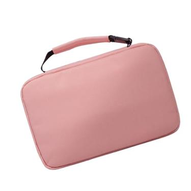 Imagem de Yosoo Bolsa Cosmética de Viagem, Organizador de Maquiagem Em Tecido Oxford de Grande Capacidade, Bolsa de Higiene Suspensa Com Gancho para Produtos de Higiene Pessoal, Viagem, Férias (Rosa)