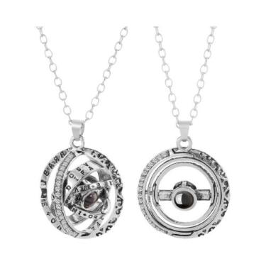 Imagem de Colar Projetor Romântico Com 100 Idiomas 'Eu Te Amo' Para Casais, Pres