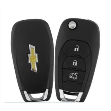 Imagem de Carcaça Chave Canivete Chevrolet Onix 3 Botões Cruze Modelo Novo - GM