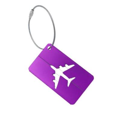 Imagem de Tag Identificador Bagagem Etiqueta Mala Bolsa Viagem Colorido Alumínio