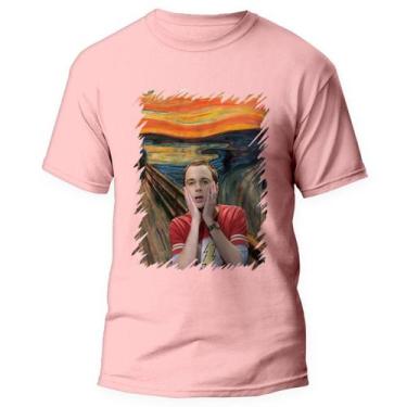 Imagem de Camiseta The Big Bang Theory Serie Nerd Sheldon Rosa 1 - Kamisetas Ota
