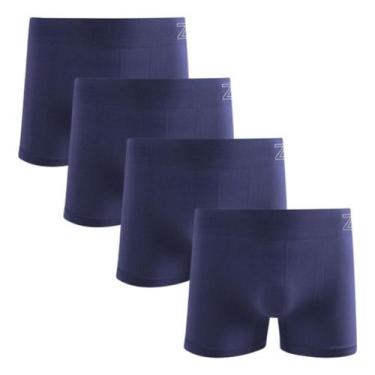 Imagem de Kit 4 Cueca Boxer Masculina Microfibra Sem Costura Zee Rucci Premium, 