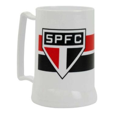 Imagem de Caneca Branca Gel Isolante Térmico 400ml São Paulo - Mileno