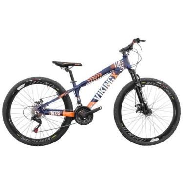 Imagem de Bicicleta Infantil Aro 26 Viking Tuff 25 18 Marcha F. Disco, Roxo, Lar