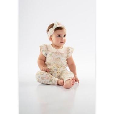 Imagem de Calça para Bebê Menina em Suedine Comfy Up Baby-Feminino