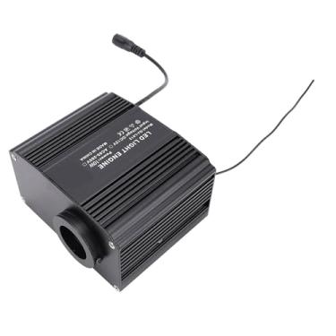 Imagem de KUIDAMOS Kit de Luz de Teto Estrela de Fibra óptica de Alto Brilho Kit de Luz Estelar para Decoração de Casa de Carro Quarto KTV, Liga de Alumínio, 4,0 X 3,5 X 2,2 pol. (Plugue UE)